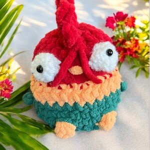 Colorful Stuffed Rooster Toy